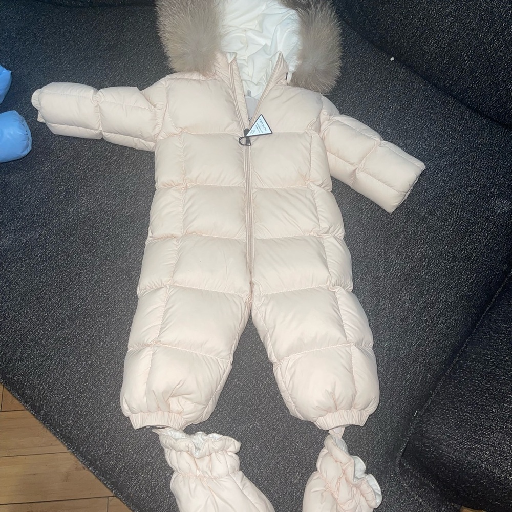 Cozy Pink Kids One Piece Snowsuit